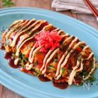ネギ焼きみたいな包まないとん平焼き♩ ネギの青い部分活用