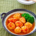 チキンボールのレンジトマト煮