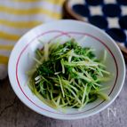 ごま油の香ばしさで止まらん♡水菜のごま和え
