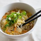 『とろとろ♫白菜と豚肉のかき玉あんかけそうめん』＃簡単