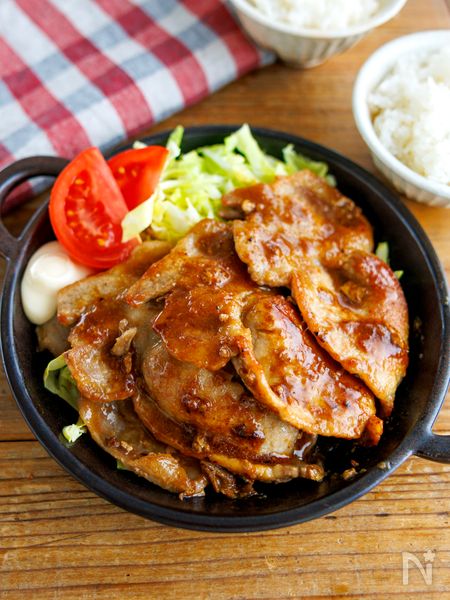 ポン酢のさっぱりしょうが焼き