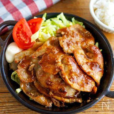 【わが家の定番】ポン酢のさっぱりしょうが焼き!10分おかず