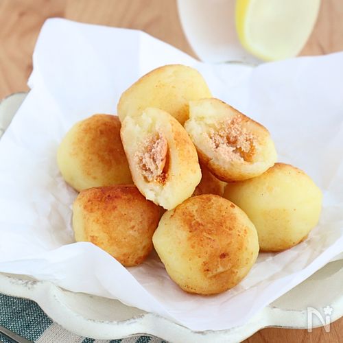 米粉でもっちり!明太子入りポテトボール