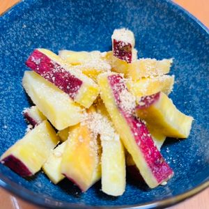 Kuの作ってみた!投稿(食材1つ！箸が止まらん【さつまいもの甘酢きんぴら】お弁当にも)