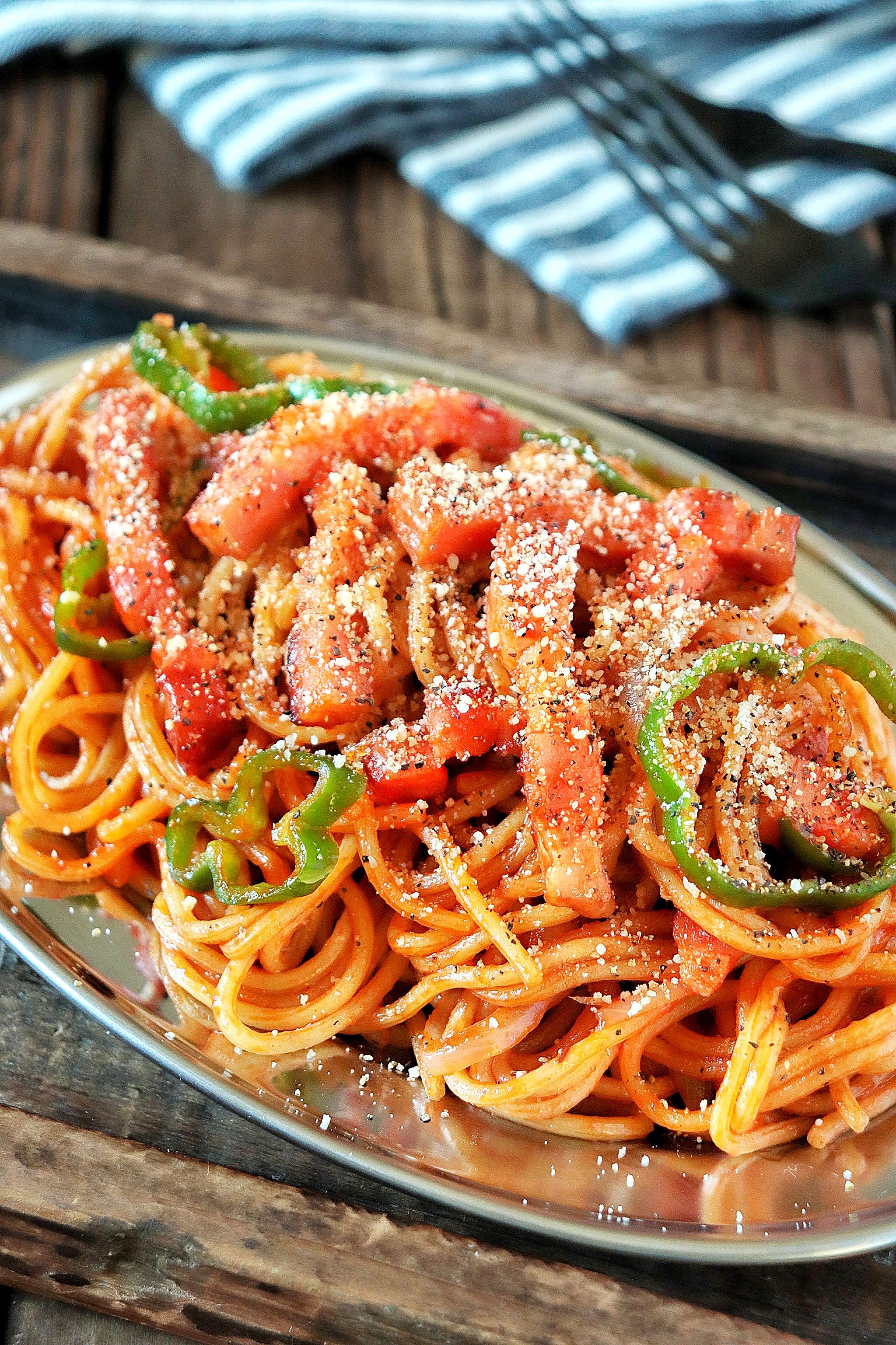 居酒屋風【厚切りベーコンの濃厚ナポリタン】 | レシピサイトNadia