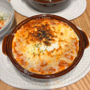 るりっちの作ってみた!投稿(レンジで作るホワイトソース♡『とろ~り卵のミートドリア』)