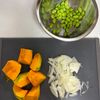レンジで簡単【かぼちゃと枝豆のデリ風サラダ】味見が止まらん♡の工程1