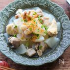 【やさしい味でほっこり♪大根と鶏肉の白だし煮】