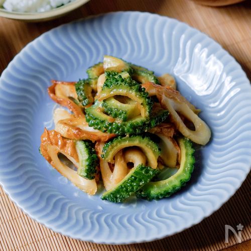 【ゴーヤーとちくわのみそ炒め】晩酌のおつまみにも!