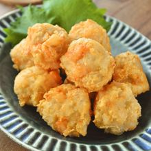 【簡単!衣付けなし】れんこんと海老の団子揚げ