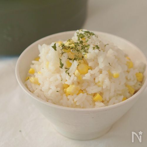塩麹とうもろこしご飯