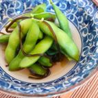 冷凍えだまめの即席！塩昆布だし解凍