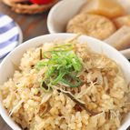 お代わり必至！新ごぼうとツナの塩昆布炊き込みご飯