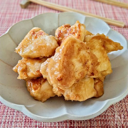 【ジンジャーチキン】鶏むね肉がしっとり美味しい！