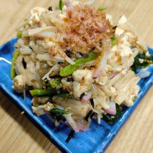 もんぶらん°・*:.。.☆の作ってみた!投稿(小松菜とえのきたっぷり《塩昆布おかか♡白和え》)