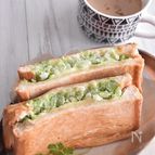 フライパンで簡単♪たっぷり白菜のホットサンド