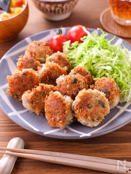 【豚こまはんぺんカツ】はんぺんでかさまし♪ワンパン調理！