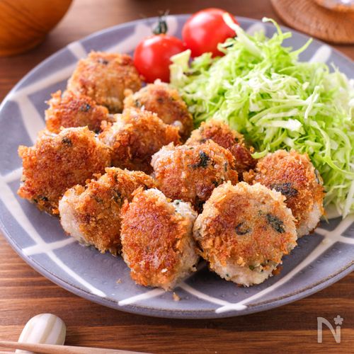【豚こまはんぺんカツ】はんぺんでかさまし♪ワンパン調理!