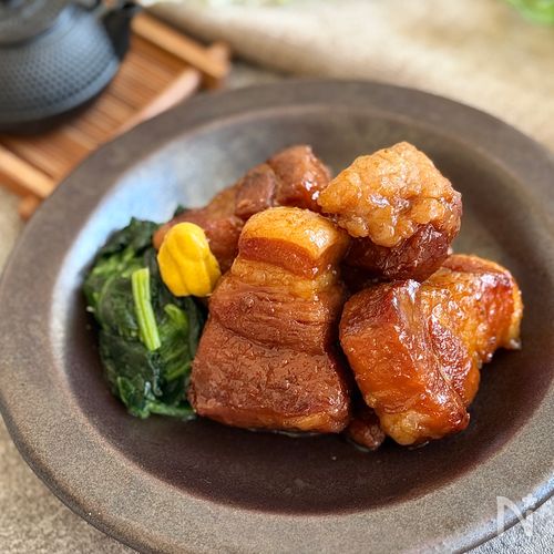 【炊飯器でとろとろ角煮】ほったらかしでほろっと♡照りてり♪