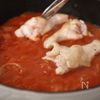 夏野菜とチキンのトマト煮込みの工程4