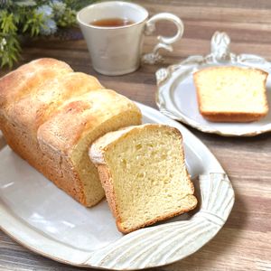 のりのり🐾🎀🤍の作ってみた!投稿(まるで小麦！究極の米粉食パン(パウンド型・グルテンフリー))