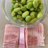 簡単ヘルシー夏休み朝ごはん【米粉枝豆ベーコン塩麹マフィン】の下準備
