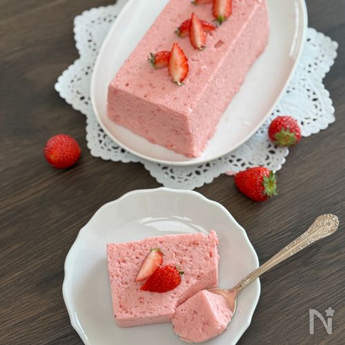 生クリームなしでも美味しい「ふわふわいちごムース」