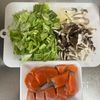 ワンパン【鮭とキャベツときのこの豆乳クリーム煮】カルシウム◎の工程1