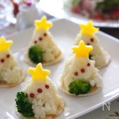 クリスマスツリー風ポテトサラダ