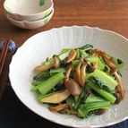 簡単☆小松菜としめじのバター醤油炒め