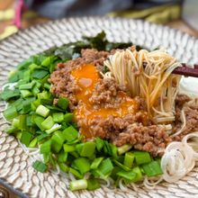 レンチン1発♬台湾まぜそば風そうめん♬