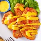 お弁当にもおすすめ♪豚ヒレ肉のチリマスタードピカタ