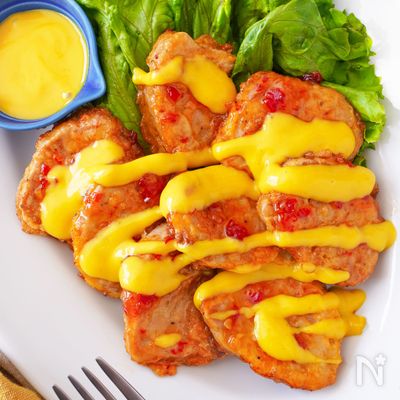 お弁当にもおすすめ♪豚ヒレ肉のチリマスタードピカタ