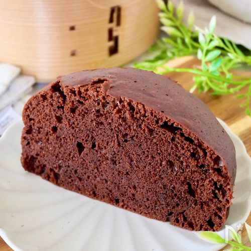 せいろで簡単♪【米粉のチョコ蒸しケーキ】