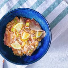 腹減り男子も大満足！
豚バラネギ塩丼