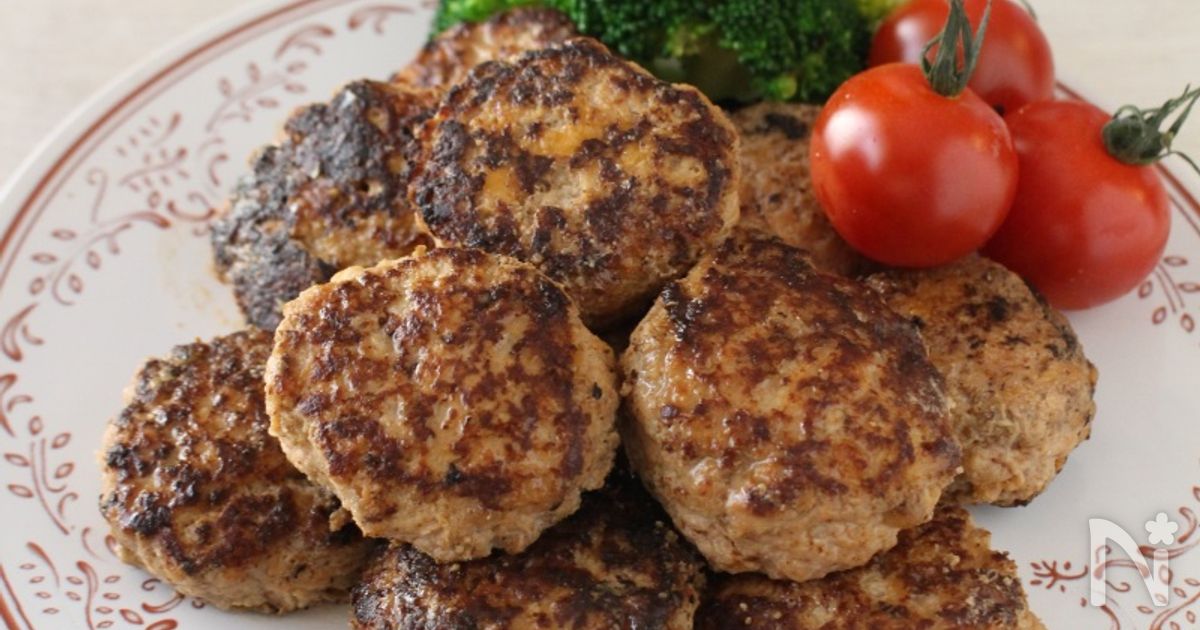ソースなし！水切り不要！お豆腐ハンバーグ