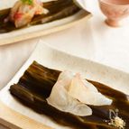 白身魚の昆布締め