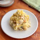 【レンチンで作る】だしのりポテサラ