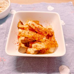 ビートの作ってみた!投稿(ぱぱっとおつまみに♡エリンギとちくわのおかかマヨ醤油)