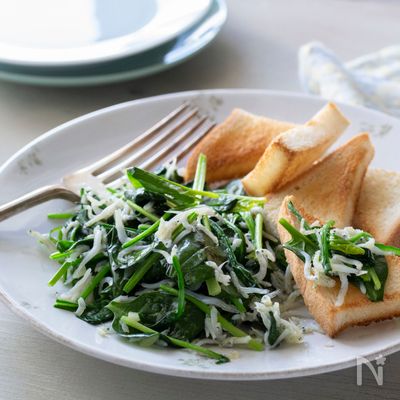 しらすとほうれん草のソテー♪５分で完成の栄養満点料理！