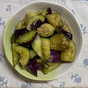 チョビの助の作ってみた!投稿(【茄子の白だしわさび漬け】簡単・漬けるだけ)