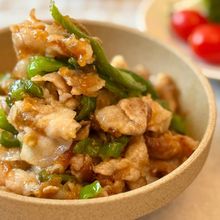 10分で完成!子どもも食べた!【豚バラピーマン丼】