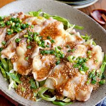 【豚バラとキャベツの柚子ごまポン蒸し】レンジでパパッと簡単！