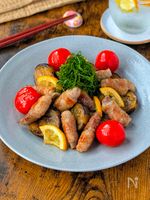 🍋レモン香る【夏野菜くるくるポーク】