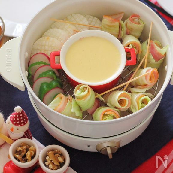 和風チーズフォンデュ鍋