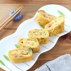 簡単アレンジ卵♪ねぎとなめたけの卵焼き☆お弁当やおつまみに◎