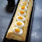 栗金団で作る♪モンブランロールケーキ