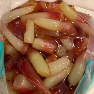 ぐ〜たら子の作ってみた!投稿(色鮮やか＊みょうがの甘酢漬け『茎みょうが』)