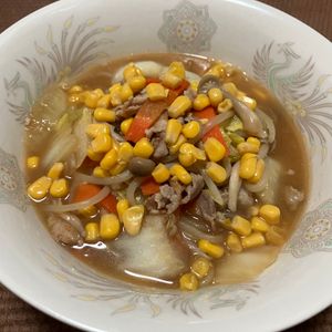 りんごの作ってみた!投稿(身体あたたまる！焦がしみそラーメン)