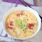 トマトと豆腐のたまごスープ【糖質オフ・ダイエット】